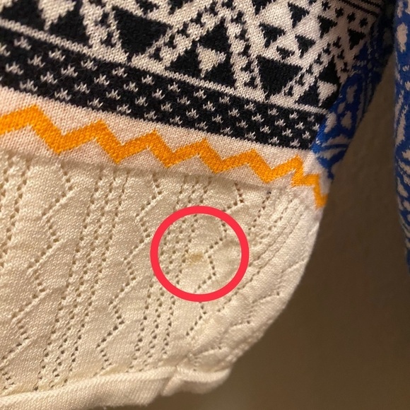 L.O.G.G. X H&M Multicolor Knit Kimono Cardigan Size L - Picture 10 of 10